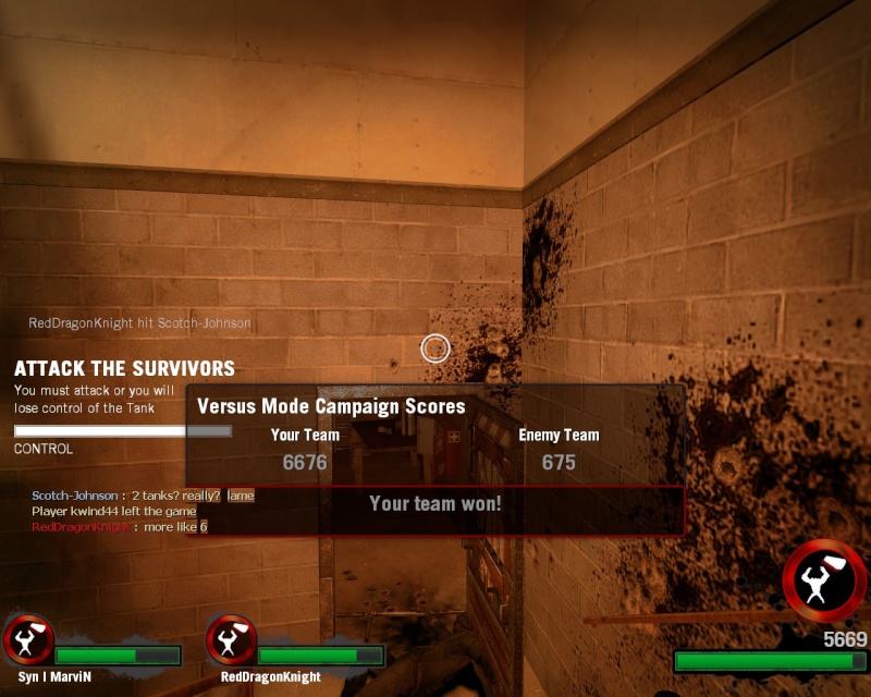 Zombies, Cam0, Marvin, and Red pub stomp L4d_vs10