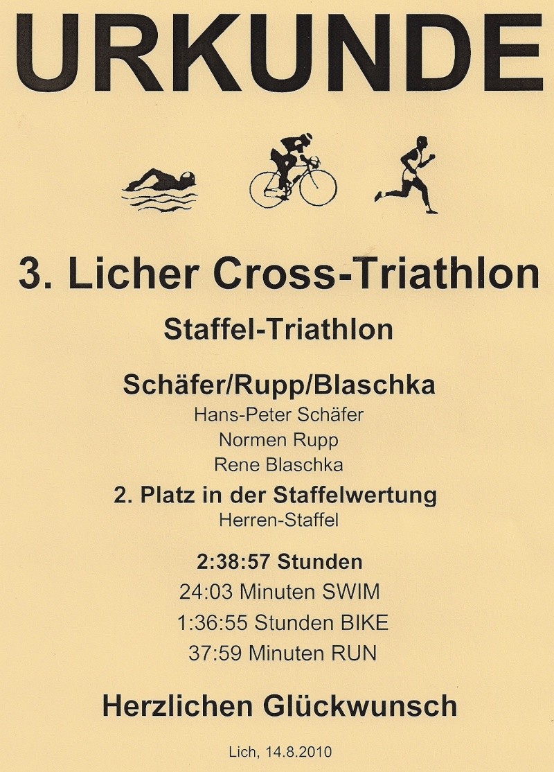 14.08.2010 - Ergebnis des Staffel Triathlon in Lich Scanne10