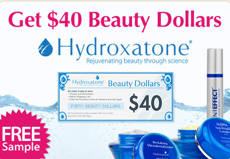 FREE Sample of Hydroxatone Trio and $40 Beauty Dollars Ame10