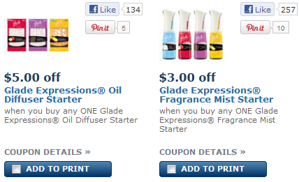  $3/1 Glade Expressions Starter Kit Coupon = FREE at Walmart & Target Glade10