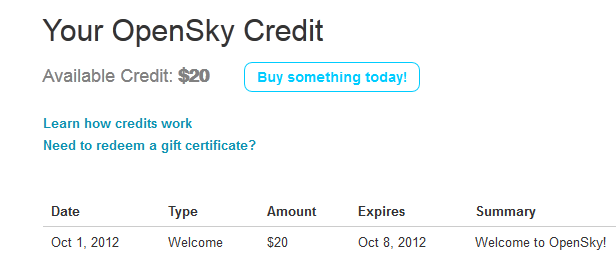 OpenSky.com: FREE $20 Credit + FREE Shipping  Open10