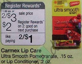 Carmex Lip Balm only $.20 each at Walgreens starting 9/9 Screen33