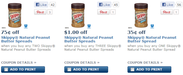 New $0.75 off any Smucker's Jam, Jelly, or Preserves & Skippy Peanut Butter Coupons Skippy10