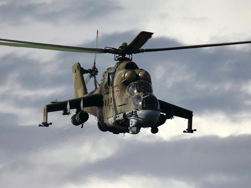 الدولة الإسلامية تسقط مروحية روسية من طراز Mi-24 قرب تدمر سوريا U10