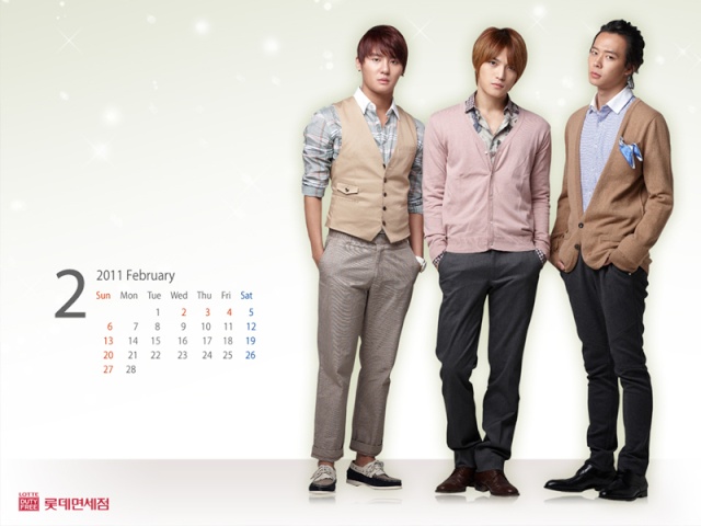 [Foto] Lotte Duty Free Calendario JYJ - 2011 Febrero  Shocks10