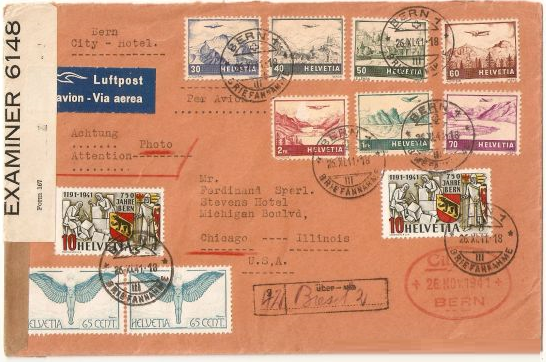 SBK 253 (Mi 398) 750 Jahre Bern 01flug10