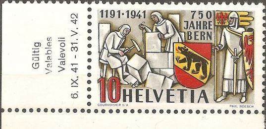 SBK 253 (Mi 398) 750 Jahre Bern 11_nul10