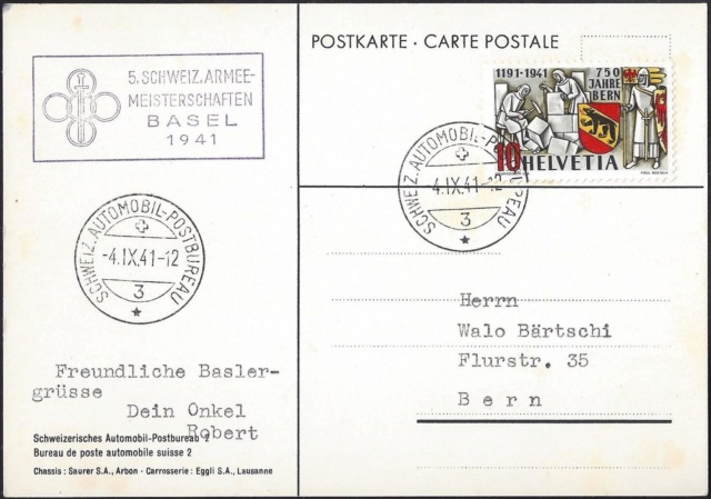 SBK 253 (Mi 398) 750 Jahre Bern Vor-et10
