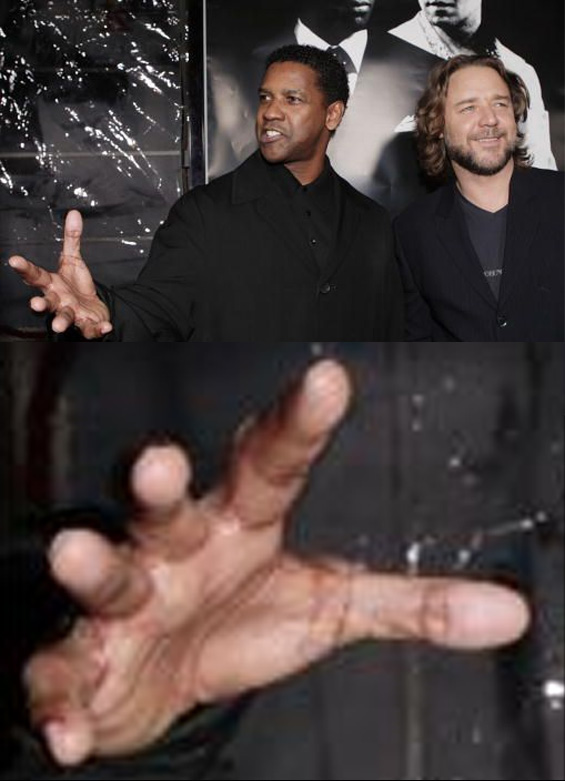DENZEL WASHINGTON'S HANDS - Incl. impressions from his pinky finger! Denzel10
