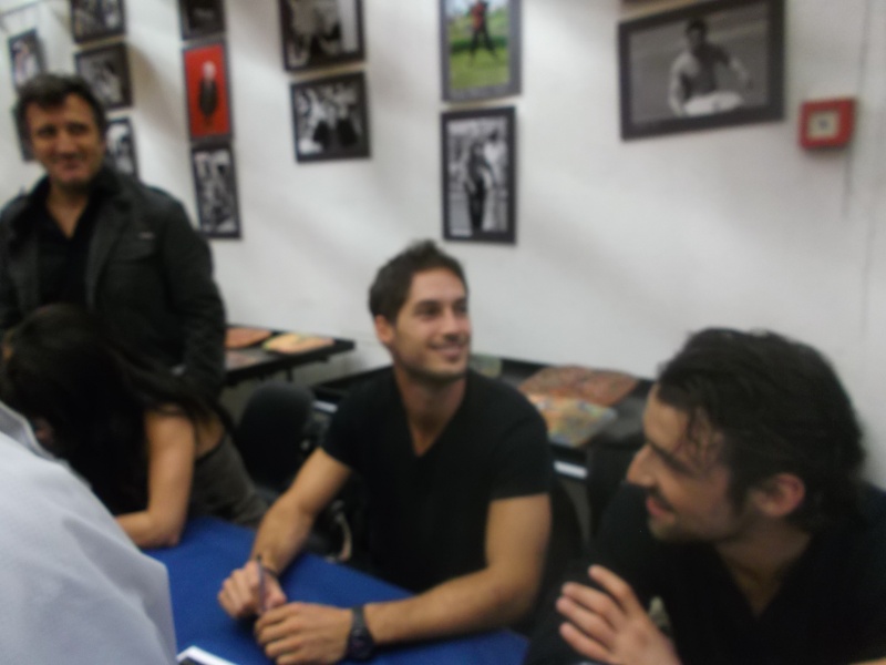 Ma rencontre avec les commédiens de RIVIERA au festival "les hérault de la télé" au Cap d'Agde 00810