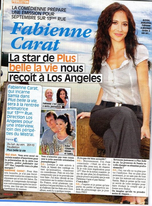 Fabienne reçoit Télé Star à L. A Facebo10