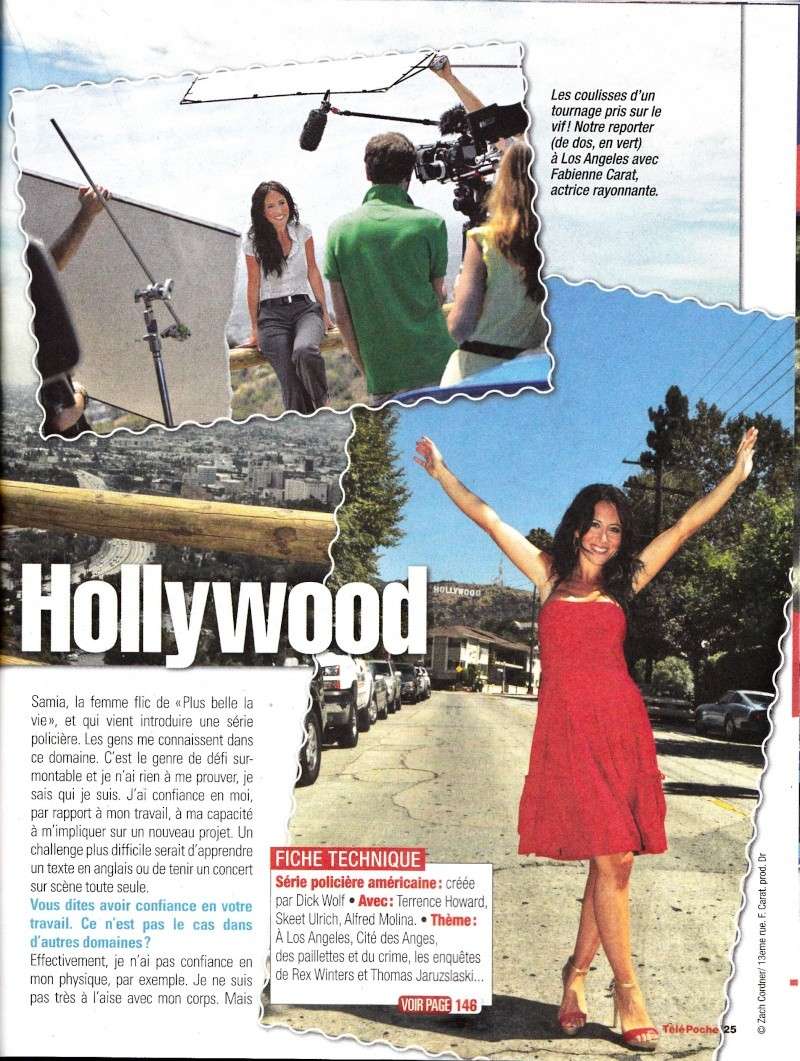 Fabienne Carat dévoile son carnet de voyage intime à Hollywood ! (Télépoche 15 au 21 septembre 2012)  Presse31