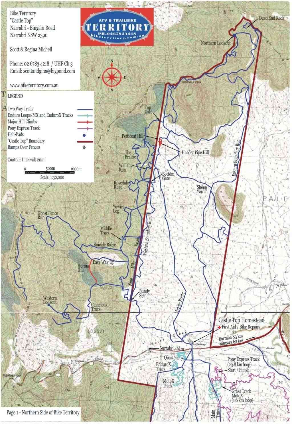 Maps of bike territory Northe10