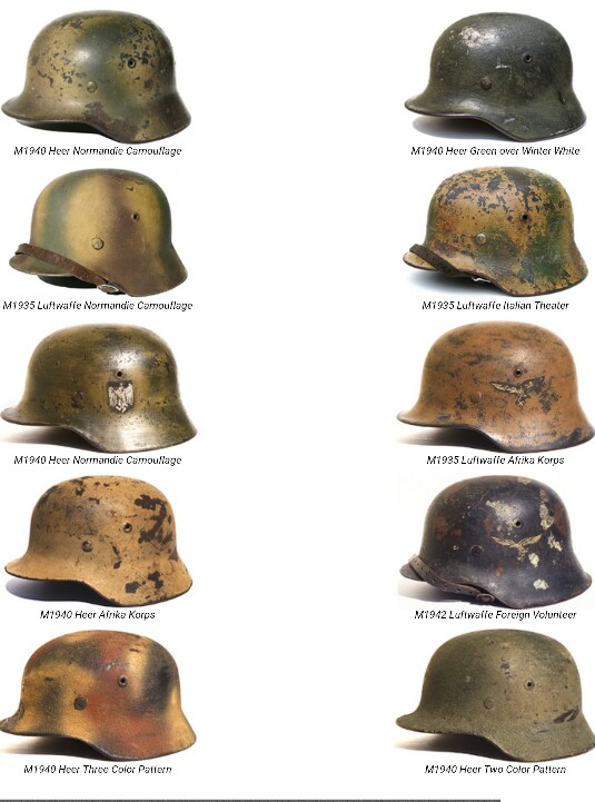 differents camouflages sur les casques allemands Casque10