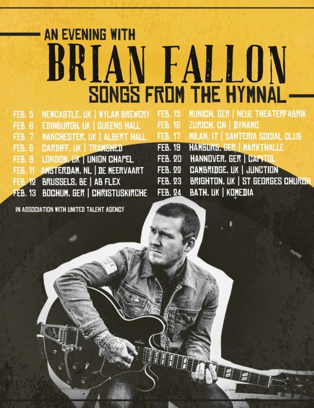 An Evening with Brian Fallon: Songs from the Hymnal - EUROPEAN Tour Dgjdq912