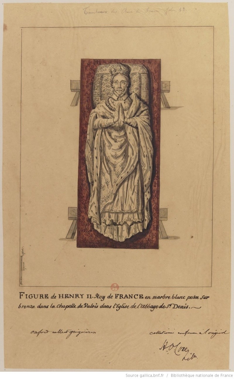 Les gisants d'Henri II et de Catherine de Médicis (hors tombeau) Btv1b110