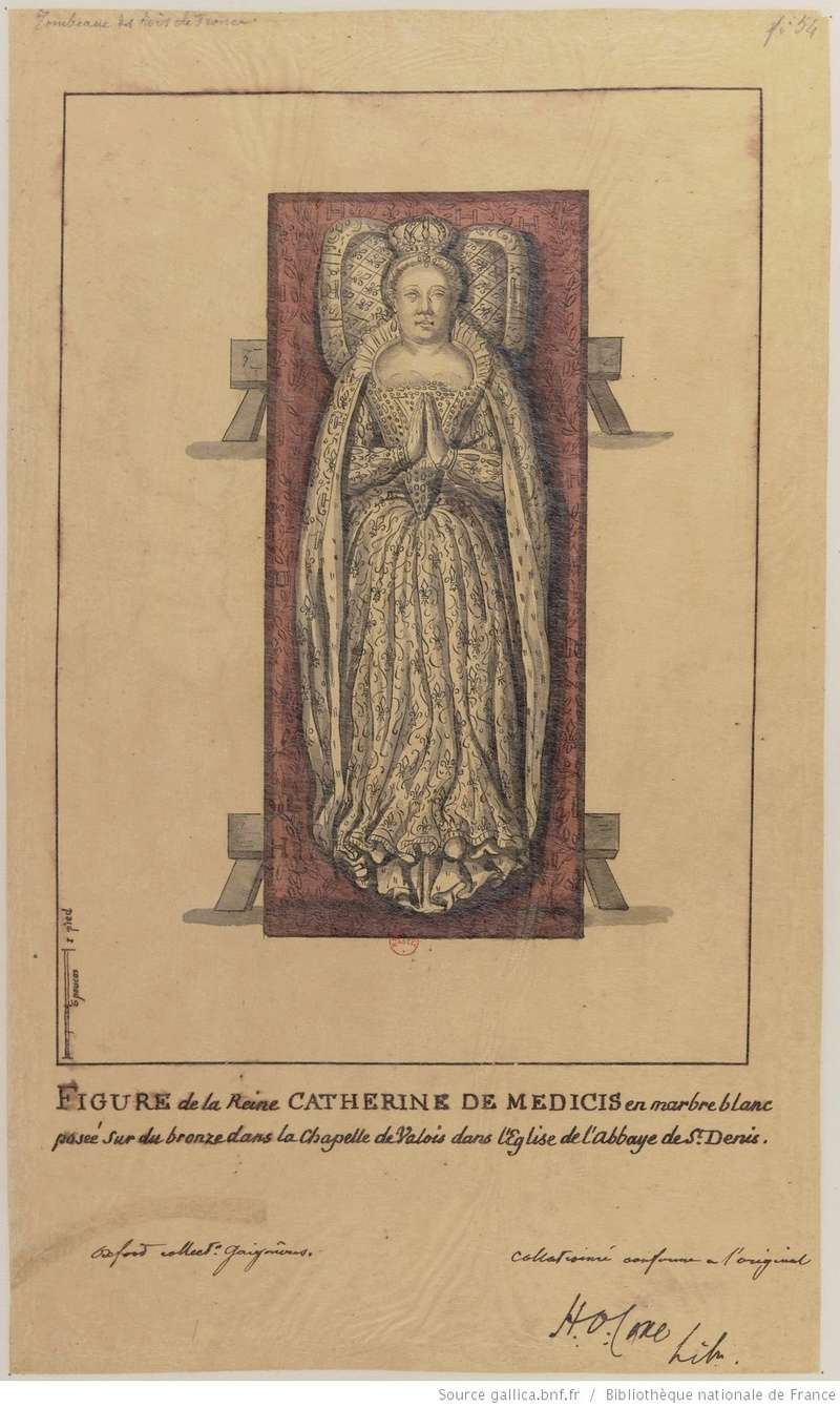 Les gisants d'Henri II et de Catherine de Médicis (hors tombeau) Plaque10