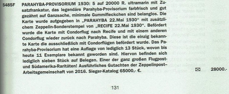 nach - LZ127 Fahrt nach Recife 22.5.1930 Auktio11