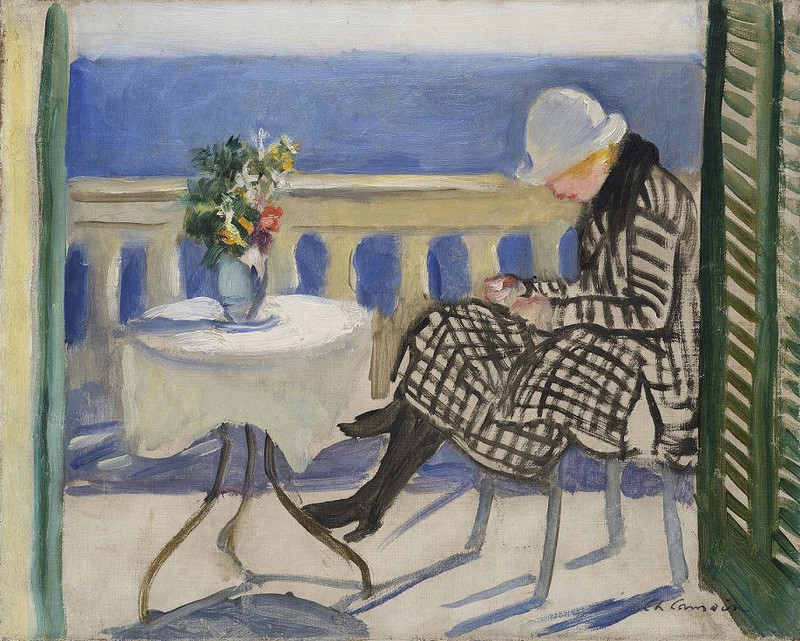 "Lola sur le balcon", Charles Camoin, 1920 Charle10
