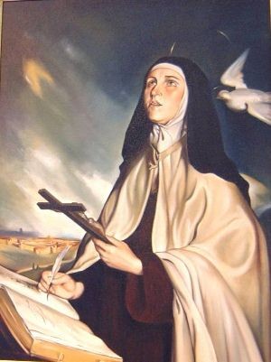 SAINTE THÉRÈSE D'AVILA Vierge Réformatrice des Carmélites Docteur de l'église catholique (1515-1582). 91832010