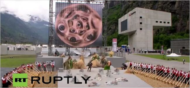 Inauguration du Tunnel de Gothard : une cérémonie satanique ! Gothar11