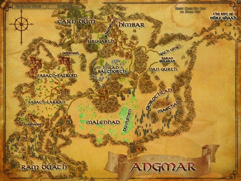 LotRo Haritaları Angmar10