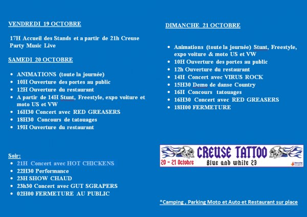 Convention tattoo Blue & White Aubusson 23 Progra12