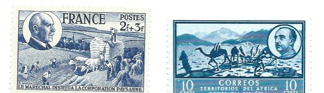 Entier 1f20 Petain envoyé de Barcelone Franco10
