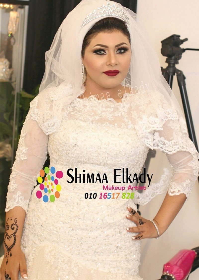 مكياج و لفات طرح للعروسة مع خبيرة التجميل شيماء القاضي 2016 13909010