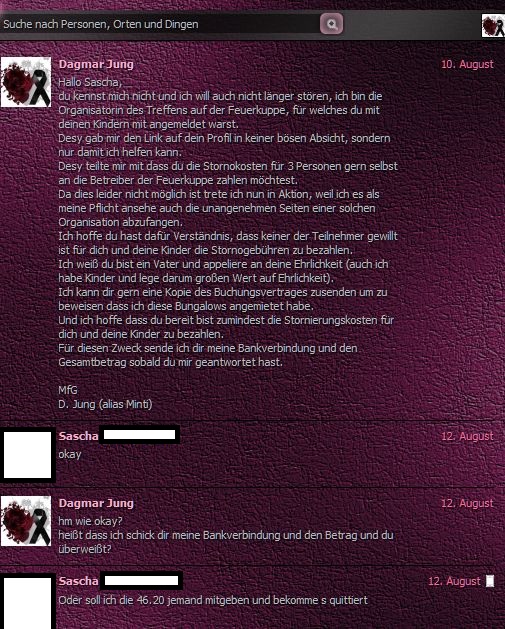 Anmeldungen zum realen Gildentreffen Sascha10