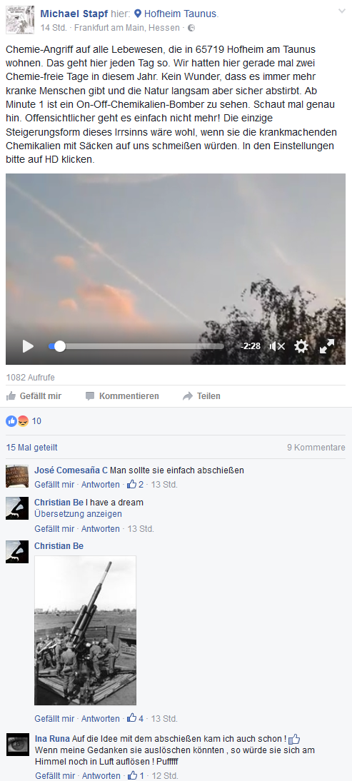 Chemtrailgläubige "spielen" mit dem Gedanken Flugzeuge (per Laserpointer oder auch anderen Dingen) vom Himmel zu holen - Seite 2 Chemtr10