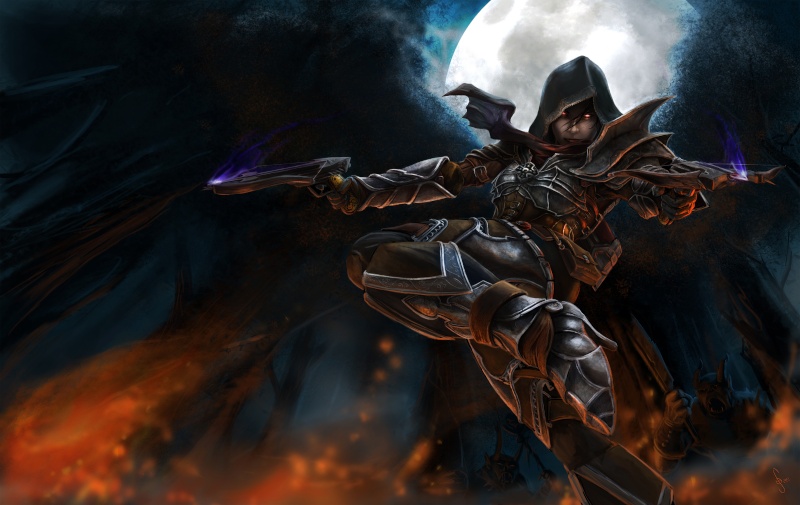 Intisar'ylliah Najel'Dara  Drow Assassin   إنتيزاريلية نخلدرا Diablo10