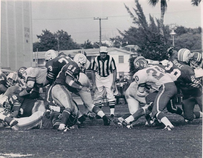 Dolphins/Broncos mystery scrimmage 1969_m10