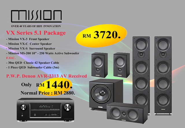 Mission - VX 5.1 Home Theater Package (New) Hifi_410
