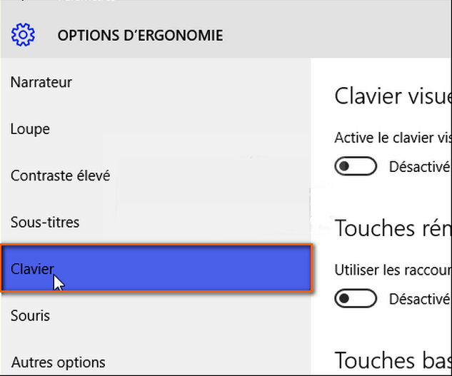 Windows 10 Jouer un son lorsque vous pressez les touches Verr Maj ou Verr Num. 0310