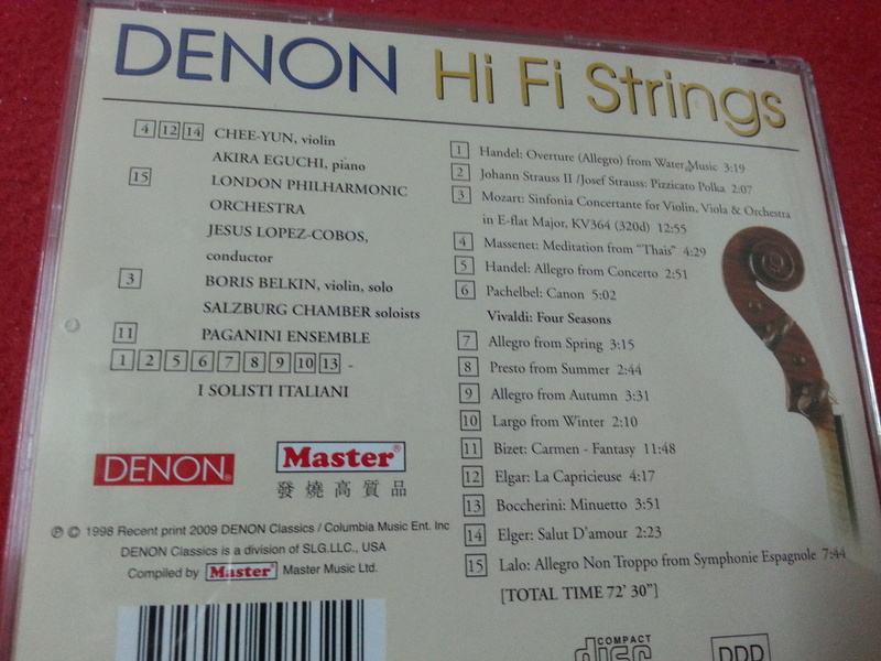 Audiophile Classical CD - DG, Denon, Decca & Reference Recordings Denon110