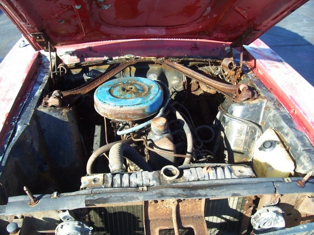 Détails : photo devant et cage moteur de Mustang 1967 1968 200_ci11