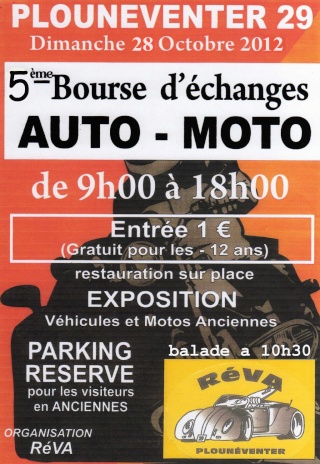 5eme bourse d echanges Plouneventer 28 octobre 2012 Affich11