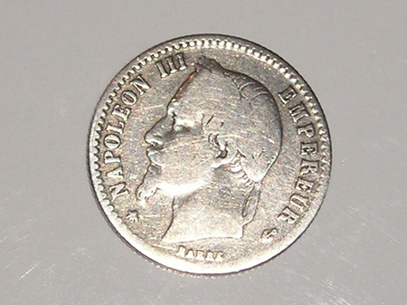 Napoleon III  1867 A  50 cent argent   P1010010