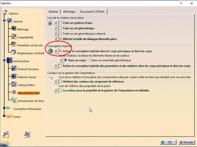 différence composant produit Option10