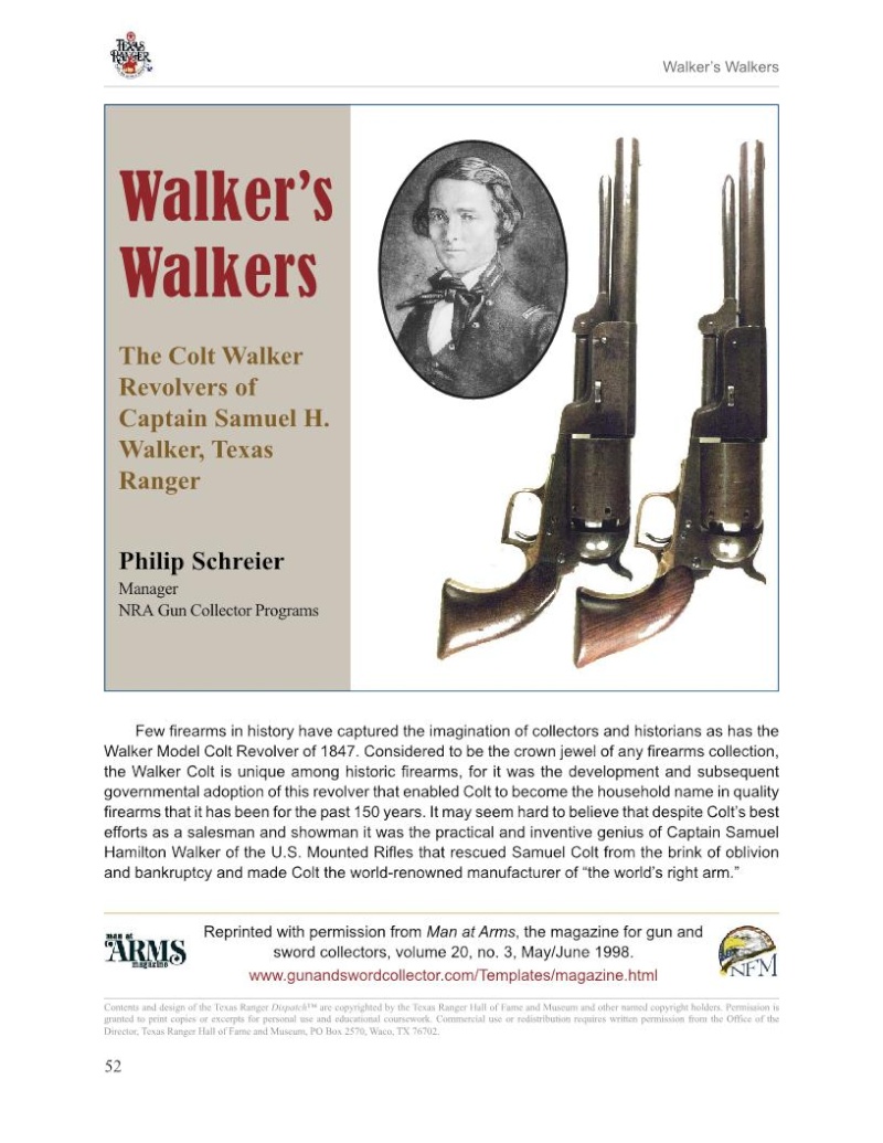 Texas Rangers Dispatch : le Colt Walker et les Walker du capitaine Walker Trd_3122