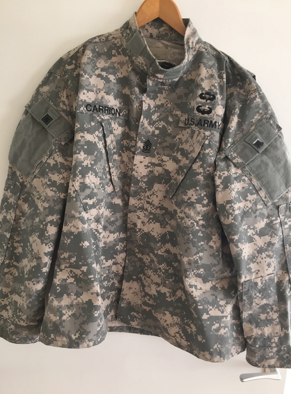ACU jacket with sew-on qual/name tapes Image112