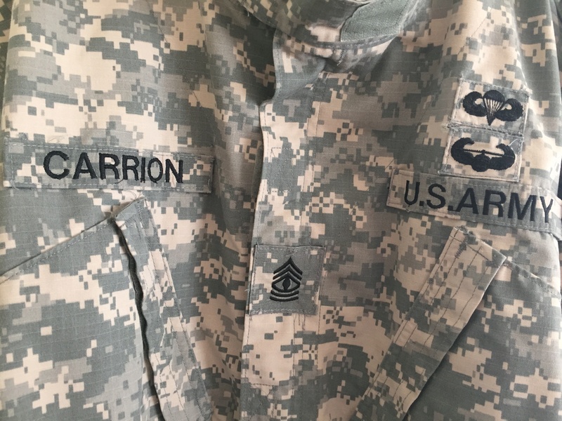 ACU jacket with sew-on qual/name tapes Image310