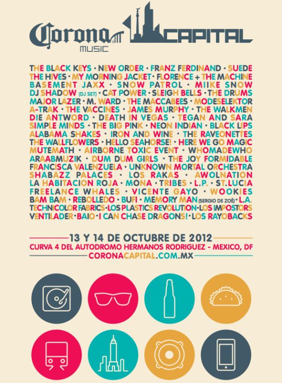 10/13/12 – Mexico City, Mexico, Autodromo Hermanos Rodriguez, "Corona Capital Music Festival" Corona10