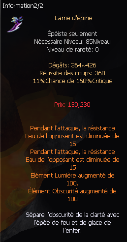 Craft Arme Principale et Secondaire 85 (en construction) Statla10