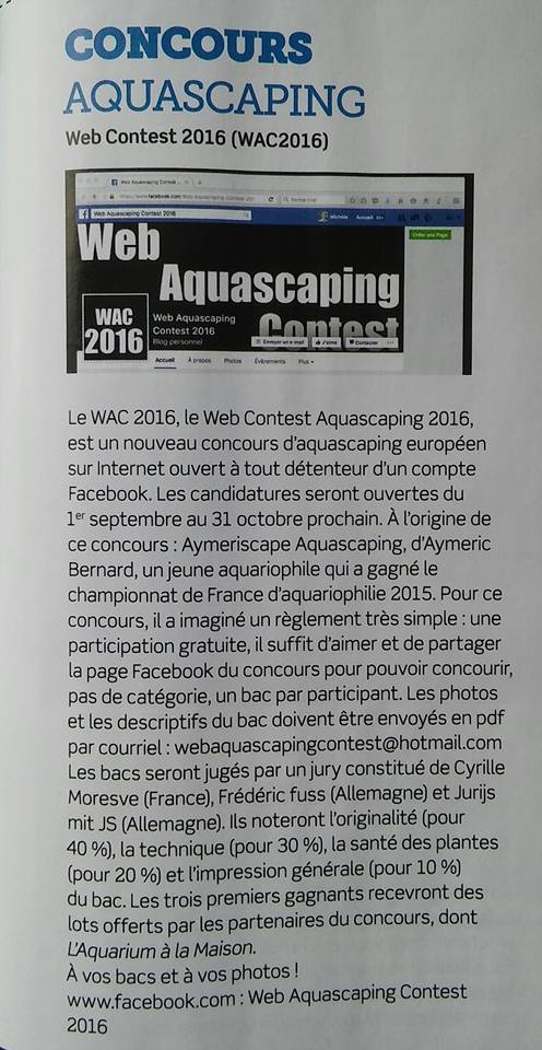 Web Aquascaping Contest 2016 by Aymeriscape Aquascaping  14088610