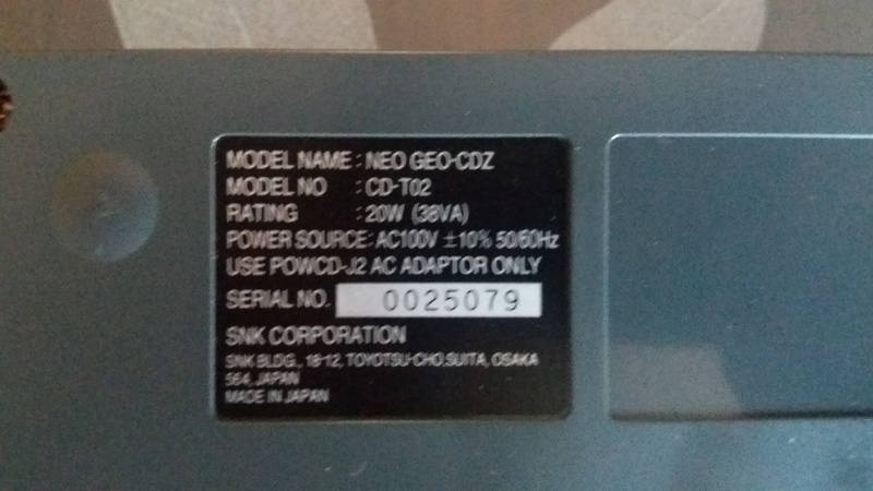 [VENDS] Neo Geo CDZ + 15 jeux et un stick carré. 20160823
