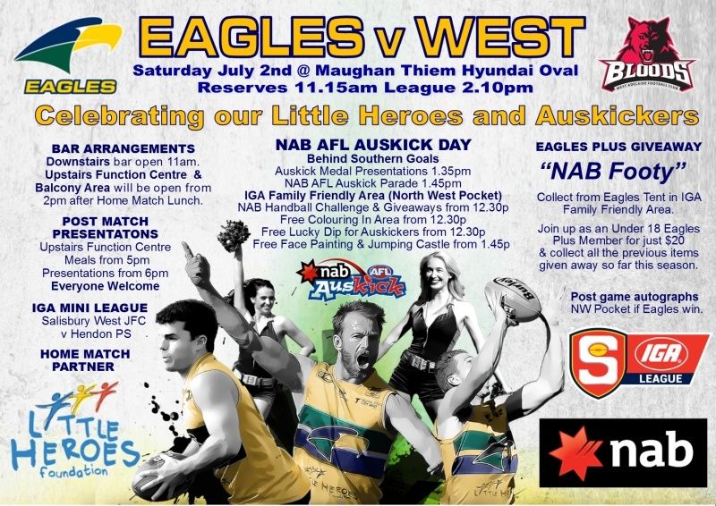 Round 14: Eagles v West - Saturday 2 July @ Maughan Thiem Hyundai Oval 2016_h14