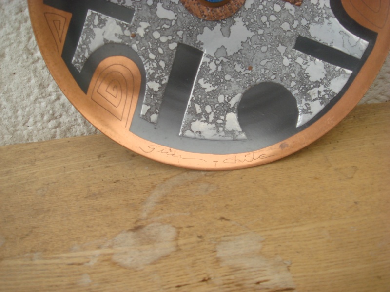 This is Chilean..i'm told....Brass..Pewter ? The signature begins with a G? Copied16
