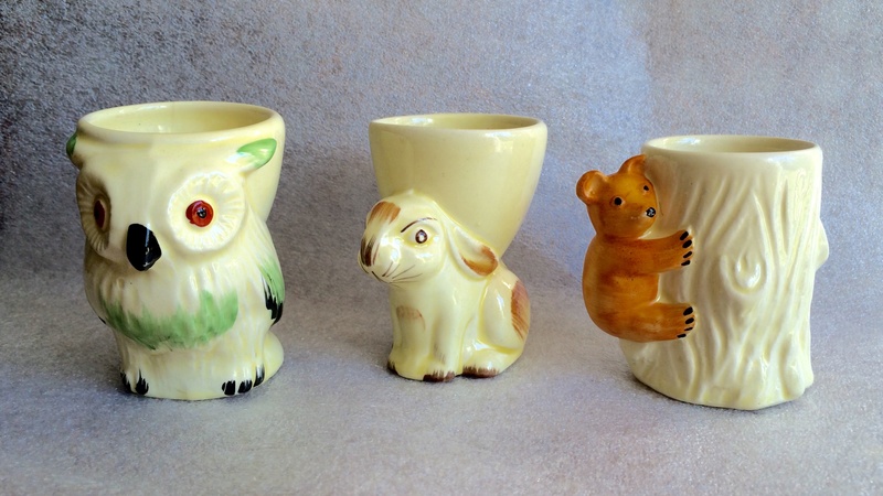 Animal egg cups Made in England Image452